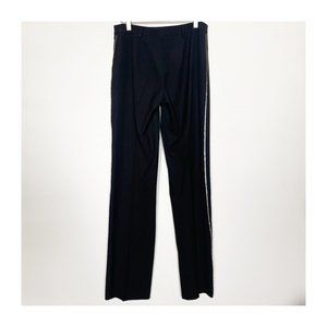 Trina Turk Women's Pants Size 8 Tuxedo Black Rhinestones Embellished